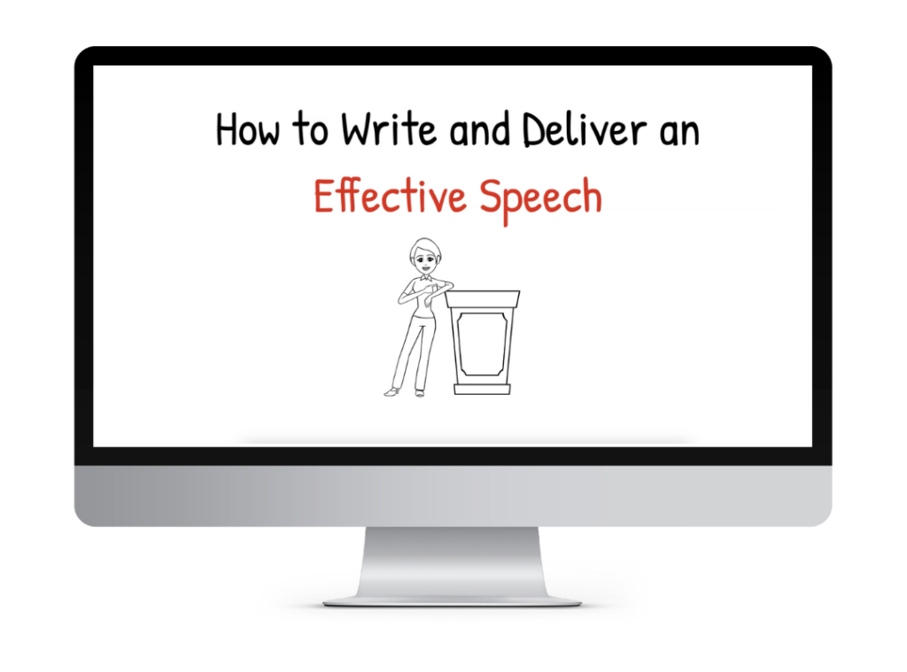 deliver a speech other words